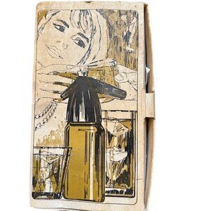 Vintage Gold Soda Siphon With Black Top & Original Box